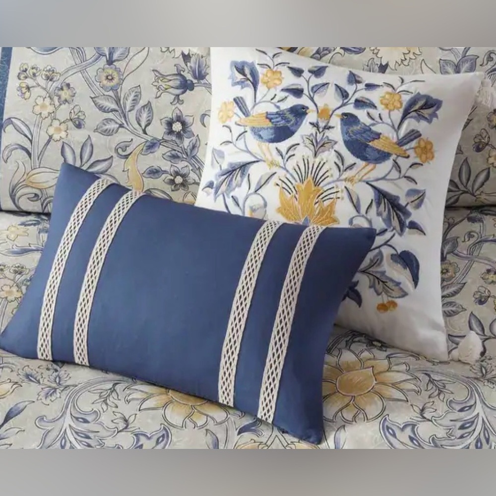 Harbor House Livia 5 Piece Cotton Duvet Cover Set Queen - Picture 8 of 13